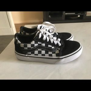 Kids Vans black/white checkered